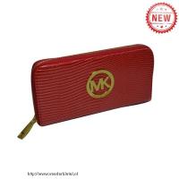 michael kors reliëf logo groot rood portefeuilles Portemonnees qrqlz500